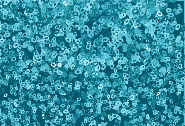 Çember şekilli açık mavi vektör düzeni. Soyut arka planda bulanık kabarcıklar ve renkli gradyan. Posterler, afişler için tasarım.