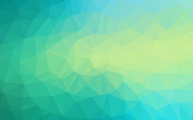 Çokgen desenli soyut geometrik renkli vektör çizimi.