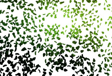 Açık pembe, kaotik şekilli mavi vektör deseni. Rastgele şekillerle soyut tarzda dekoratif tasarım. Bir cep telefonu için arka plan.