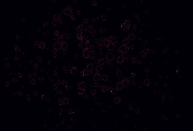 Lekeli açık pembe vektör kaplaması. Parlak renkli soyut çemberlerin olduğu bir resim. Suyun deseni, yağmur damlaları.