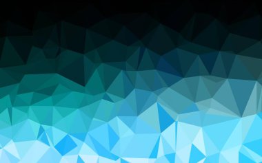 Çokgen desenli soyut geometrik renkli vektör çizimi.