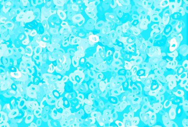 Küreli açık mavi vektör deseni. Doğa tarzında renkli baloncuklu soyut illüstrasyon. Marka kitabın için tamamen yeni bir şablon.