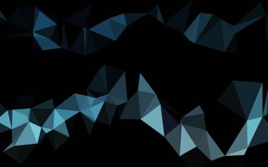 Çokgen desenli soyut geometrik renkli vektör çizimi.