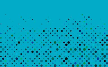 Açık mavi, daireli mavi vektör düzeni. Çemberli soyut gradyan çizimi. İniş sayfası için modern şablon.