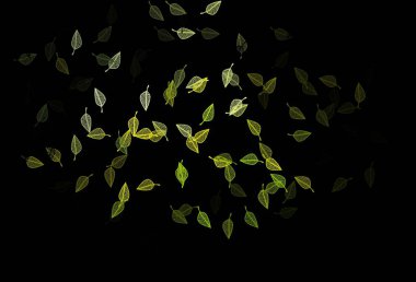 Yaprak ve çiçeklerle soyut arkaplan