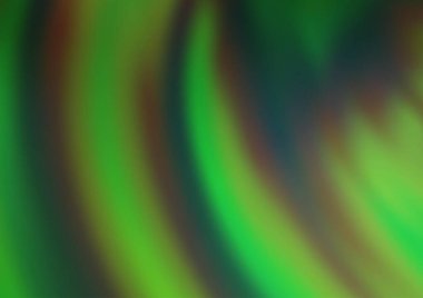 Bükülmüş kurdeleli açık yeşil vektör deseni.