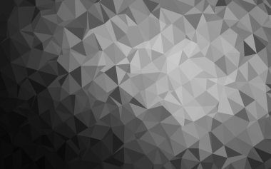 Koyu Gümüş, gri vektör çokgen şablonu.