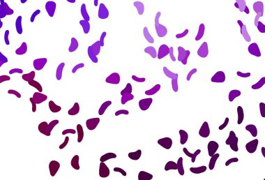 Rastgele şekilli açık mor vektör dokusu. Rastgele şekillerle soyut tarzda dekoratif tasarım. Duvar kağıtları için zarif tasarım.