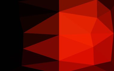 Koyu kırmızı vektör çokgen şablonu.