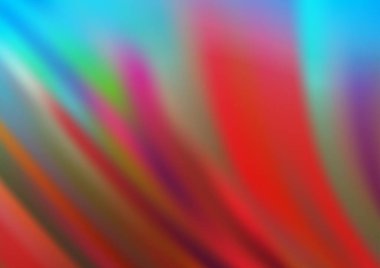 Açık Mavi, soyut çizgileri olan kırmızı vektör arkaplanı.