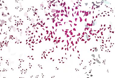 Karmaşık şekilli açık pembe vektör deseni. Soyut tarzda rengarenk gradyan şekilleri olan bir resim. Kartvizitiniz için modern tasarım.