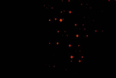 Daireleri ve küpleri olan koyu turuncu vektör dokusu. Çemberler, üçgenler ve küplerle soyut gradyan çizimi. İniş sayfası için modern şablon.