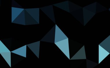 Çokgen desenli soyut geometrik renkli vektör çizimi.