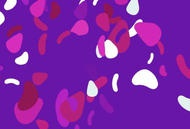 Soyut formlarla açık pembe vektör arkaplanı. Rastgele şekillerle soyut tarzda dekoratif tasarım. Duvar kağıtları için zarif tasarım.