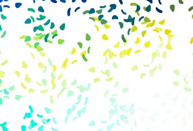 Koyu mavi, soyut şekilli kırmızı vektör arkaplan. Renkli rastgele şekillerle modern soyut illüstrasyon. Bir cep telefonu için arka plan.