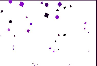 Çemberli, polimer biçiminde hafif mor vektör dokusu, küp şeklinde. Soyut tarzda dekoratif tasarım, çizgiler, noktalar, küplerle. İş ilanları, broşürler, broşürler için desen