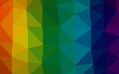 Çokgen desenli soyut geometrik renkli vektör çizimi.