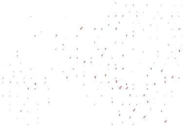 Cinsiyet unsurları olan açık turuncu vektör deseni. Soyut tarzda, cinsiyet şekilleriyle basit bir gradyan tasarımı. Fasion dergileri için şablon.