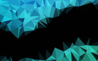 Çokgen desenli soyut geometrik renkli vektör çizimi.