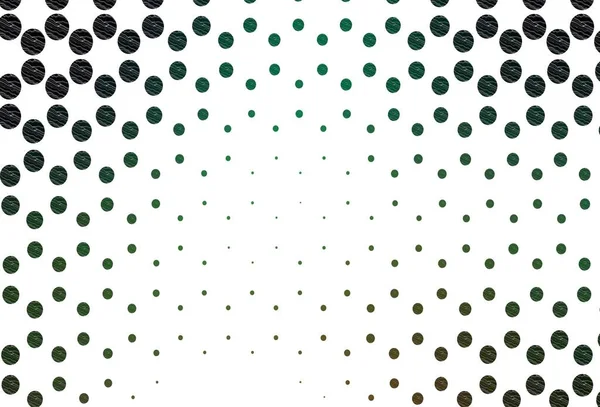 Bílé Vektorové Pozadí Zelenými Kruhy — Stockový vektor