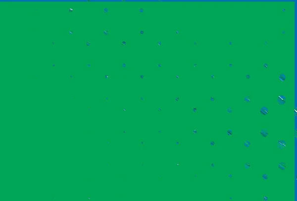 Lichtblauw Groen Vectorsjabloon Met Cirkels Glitter Abstracte Illustratie Met Wazige — Stockvector