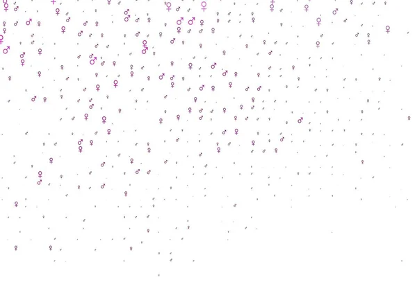 Светло Розовый Векторный Отскок Гендерными Признаками Простой Градиентный Дизайн Абстрактном — стоковый вектор