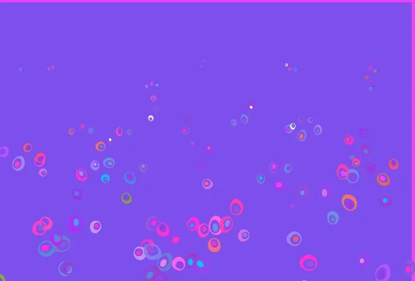 Leichter Mehrfarbiger Regenbogen Vektorhintergrund Mit Blasen Glitzernde Abstrakte Illustration Mit — Stockvektor