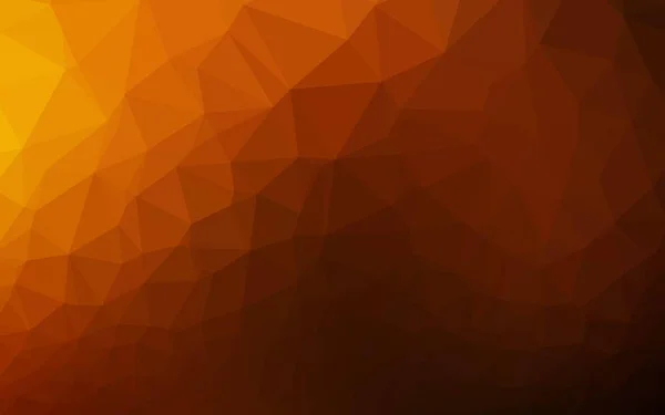 Dunkles Orangefarbenes Vektordreieck Mosaik — Stockvektor