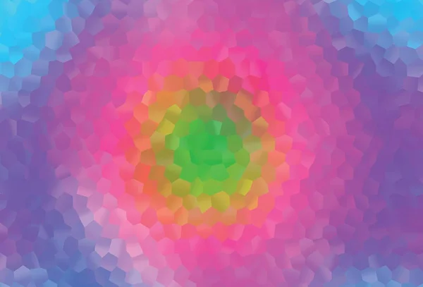 Ljus Flerfärgad Rainbow Vektor Bakgrund Med Hexagoner Färgglada Hexagoner Abstrakt — Stock vektor