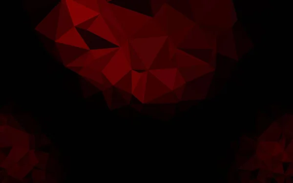 Vetor Vermelho Escuro Brilhante Modelo Triangular — Vetor de Stock