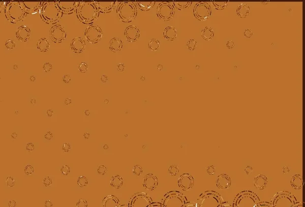 Jasnopomarańczowy Układ Wektora Kształtami Okręgu Piękna Kolorowa Ilustracja Zamazanymi Kręgami — Wektor stockowy