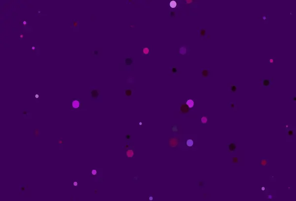 Hellviolette Vektorhülle Mit Flecken Unscharfe Blasen Auf Abstraktem Hintergrund Mit — Stockvektor