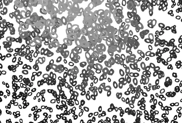 Plata Oscura Plantilla Vectorial Gris Con Círculos Burbujas Borrosas Sobre — Archivo Imágenes Vectoriales