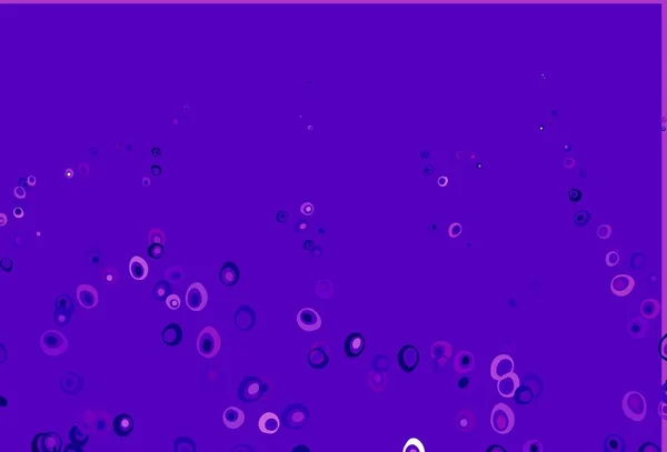 Light Purple Vector Backdrop Dots Abstract Illustration Colored Bubbles Nature — Stock Vector