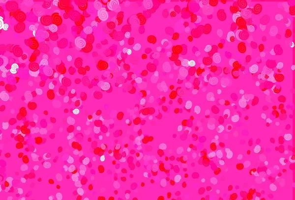 Светло Фиолетовый Розовый Векторный Узор Изогнутыми Кругами Креативная Иллюстрация Халтурном — стоковый вектор