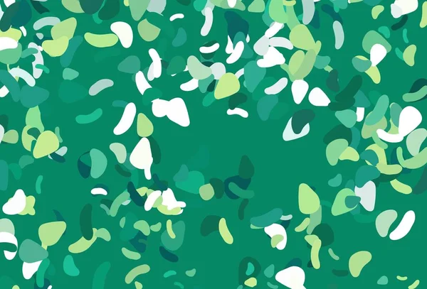 Açık yeşil, soyut formlu sarı vektör arkaplan. Renkli rastgele şekillerle modern soyut illüstrasyon. Web siteniz için basit tasarım.