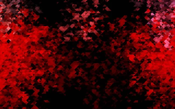 Dark Red Vector Background Triangles — Stock Vector