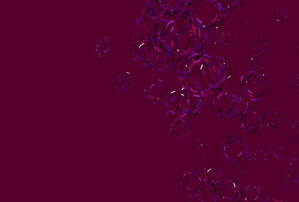 Light Purple Vektor Hintergrund Mit Blasen Moderne Abstrakte Illustration Mit — Stockvektor