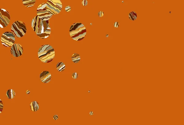 Светло Оранжевый Векторный Фон Пузырями Размытые Пузыри Абстрактном Фоне Красочным — стоковый вектор