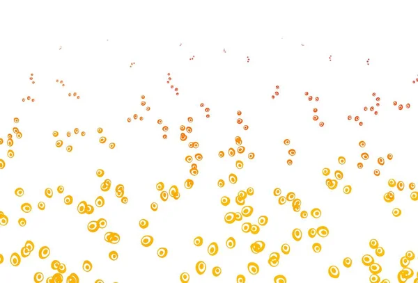 Светло Оранжевый Векторный Фон Пузырями Иллюстрация Набором Ярких Красочных Абстрактных — стоковый вектор