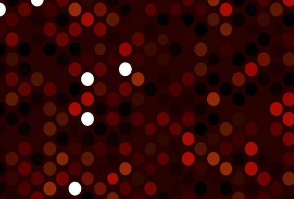 Latar Belakang Vektor Merah Gelap Dengan Gelembung Ilustrasi Abstrak Glitter - Stok Vektor