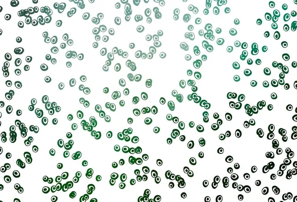 Λευκό Διάνυσμα Φόντο Πράσινους Κύκλους — Διανυσματικό Αρχείο