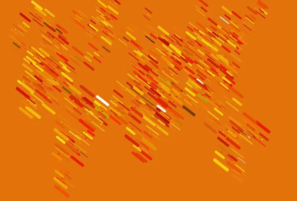 ライトオレンジベクトルの背景に長い線 グラデーションでぼやけた抽象的な背景に線 ポスター バナーに最適なデザイン — ストックベクタ
