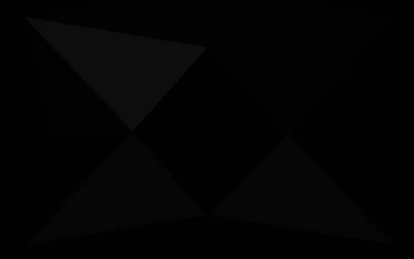 Illustrazione Poligonale Nera Che Consiste Triangoli Sfondo Geometrico Stile Origami — Vettoriale Stock