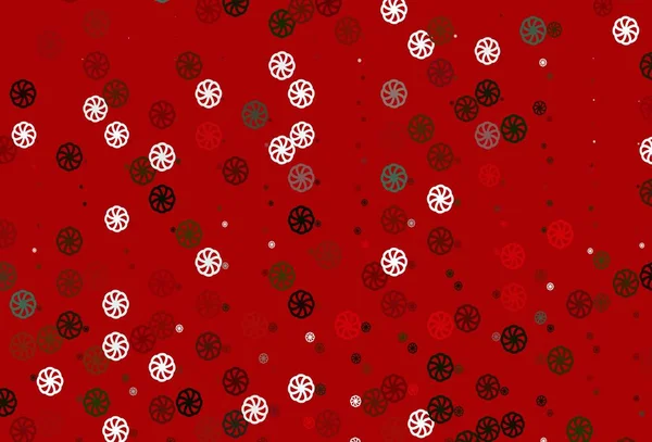 Fond Vectoriel Abstrait Avec Flocons Neige Noël Illustration Abstraite Scintillante — Image vectorielle