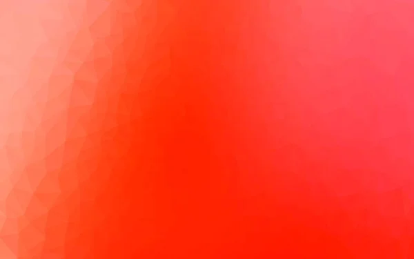 Texture Mosaico Rosso Chiaro Vettore Triangolo — Vettoriale Stock