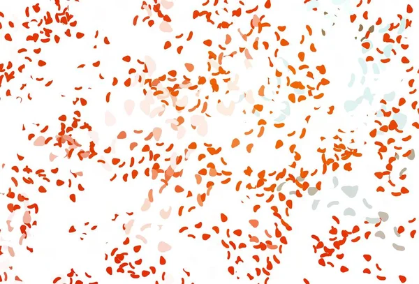 Karmaşık şekilli açık turuncu vektör deseni. Modern tarzda değişen renkli kaotik formlar. İşiniz için en iyi akıllı tasarım.