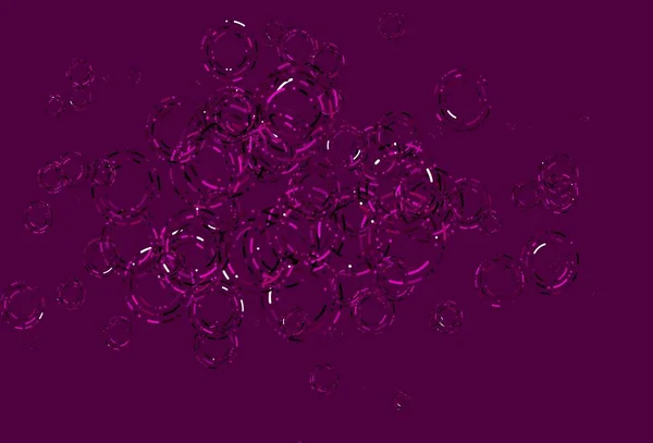 Светло Розовый Векторный Рисунок Сферами Красивая Цветная Иллюстрация Размытыми Кругами — стоковый вектор