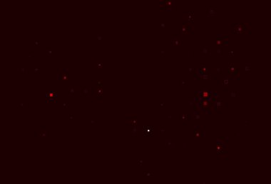 Kare biçiminde açık kırmızı vektör şablonu. Dikdörtgenleri ve kareleri olan güzel bir çizim. Reklamınız, posteriniz, afişiniz için en iyi tasarım.