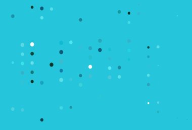 Küreli açık mavi vektör deseni. Doğa tarzında renkli baloncuklu soyut illüstrasyon. Suyun deseni, yağmur damlaları.